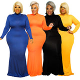 Turtleneck plus Size Dress Women Fashion