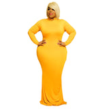 Turtleneck plus Size Dress Women Fashion