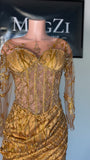 Short long Sleeve Corset Dress SALE