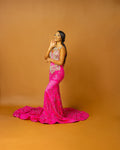 Pretty in Pink Long Gown  Wedding/Prom Dress