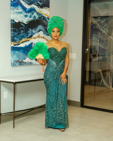 Aso Ebi Style Wedding/Prom Dress