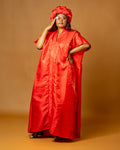 Rich Auntie Boubou Dress with Head wrap