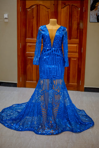 Get Out Blue  Wedding/Prom Dress