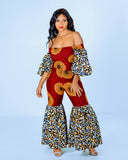 Off Shoulder Kitenge Jumpsuit Sale