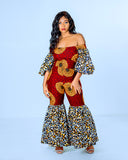 Off Shoulder Kitenge Jumpsuit Sale