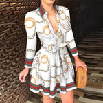 Vintage Chain  Dress Women Fashion