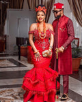 Luxury Nigerian Aso Ebi Wedding/ Prom Dress