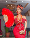 Luxury Nigerian Aso Ebi Wedding/ Prom Dress