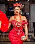 Luxury Nigerian Aso Ebi Wedding/ Prom Dress