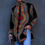 African Print Polyester Male Fashion