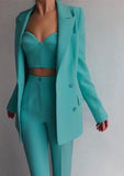 Hot Blazers 3 Pieces Set Woman Suit