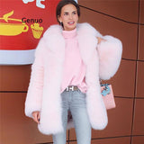 Pink Fox Fur Coat