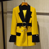 Trousers Female Blazers Pant Two Piece Set