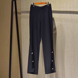 Trousers Female Blazers Pant Two Piece Set