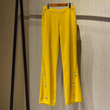 Trousers Female Blazers Pant Two Piece Set