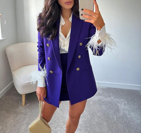 Purple Queen Suit Women Fashion