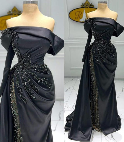 MagZi  Black Mermaid Wedding/Prom Dress