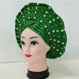 MagZi head wrap with stone Wedding