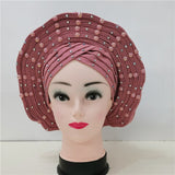 MagZi head wrap with stone Wedding