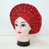 MagZi head wrap with stone Wedding