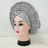 MagZi head wrap with stone Wedding