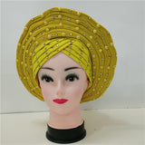 MagZi head wrap with stone Wedding