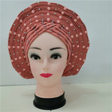 MagZi head wrap with stone Wedding