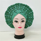MagZi head wrap with stone Wedding