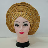 MagZi head wrap with stone Wedding