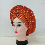 MagZi head wrap with stone Wedding